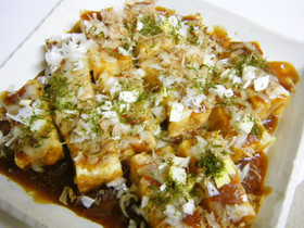 厚揚げのお好み焼き風