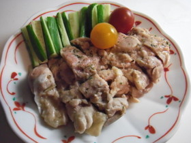 レンジで蒸し鶏 基本