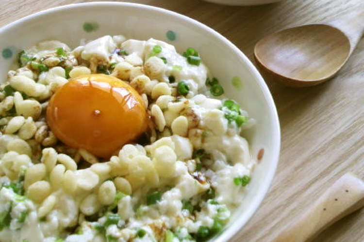 くずし豆腐とネギごま油de卵かけご飯 レシピ 作り方 By ささぼんママ クックパッド 簡単おいしいみんなのレシピが356万品