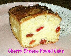 チェリーチーズパウンドケーキの画像