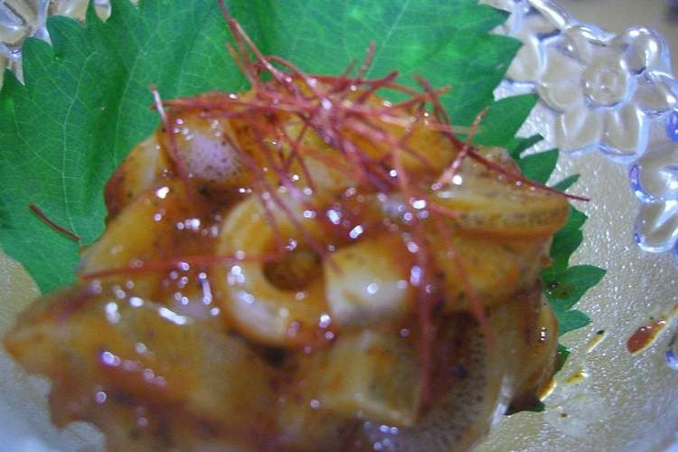 オモニ イカの刺身が変身 韓国イカフェ レシピ 作り方 By Marilin36 クックパッド 簡単おいしいみんなのレシピが368万品