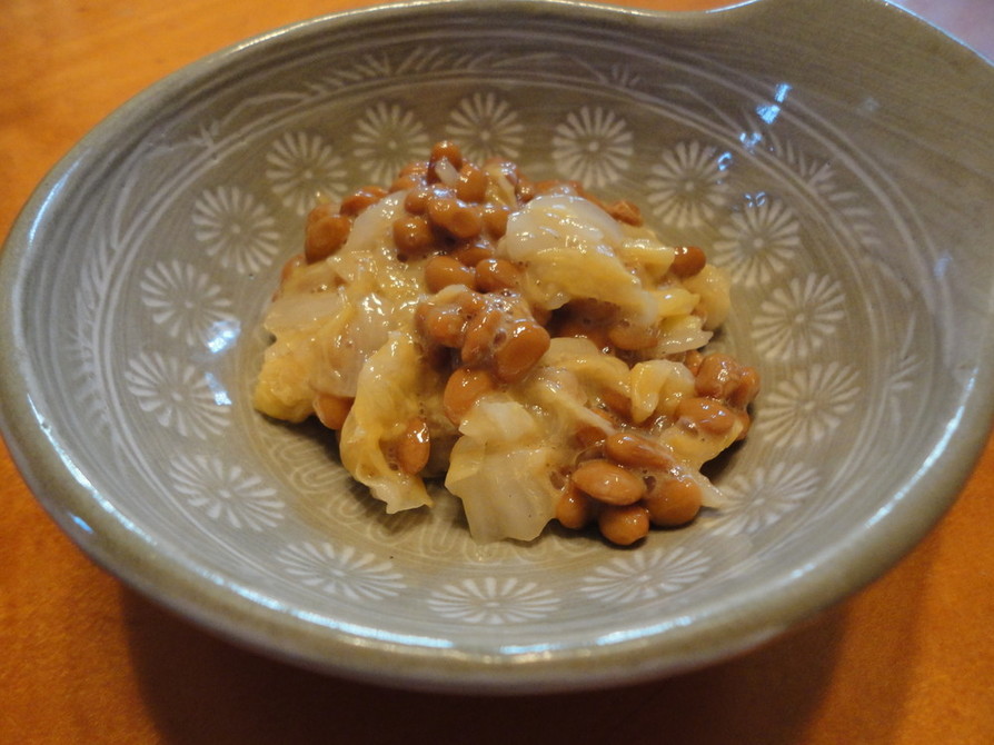 白菜の漬け物ＤE納豆の画像