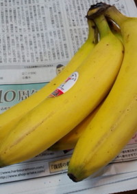 新聞紙で黒くならない!!バナナ保存法