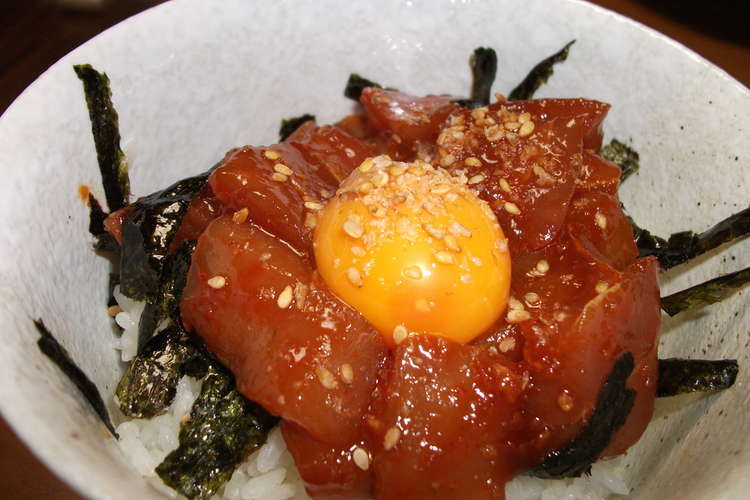 生マグロのユッケ丼 レシピ 作り方 By Himi クックパッド 簡単おいしいみんなのレシピが366万品
