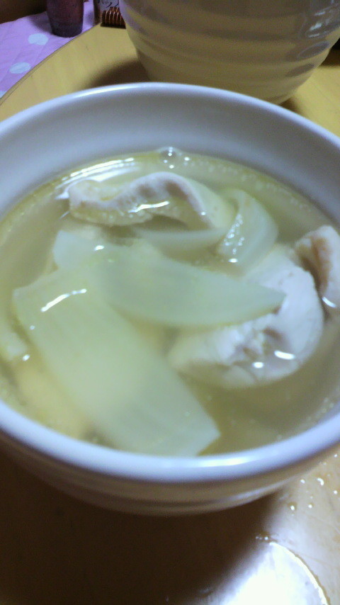 高野豆腐のチキンスープの画像
