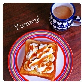 朝食に♬オシャレで美味しいバナナトーストの画像