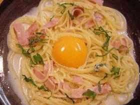 和風カルボナーラ?☆味噌クリームのパスタ