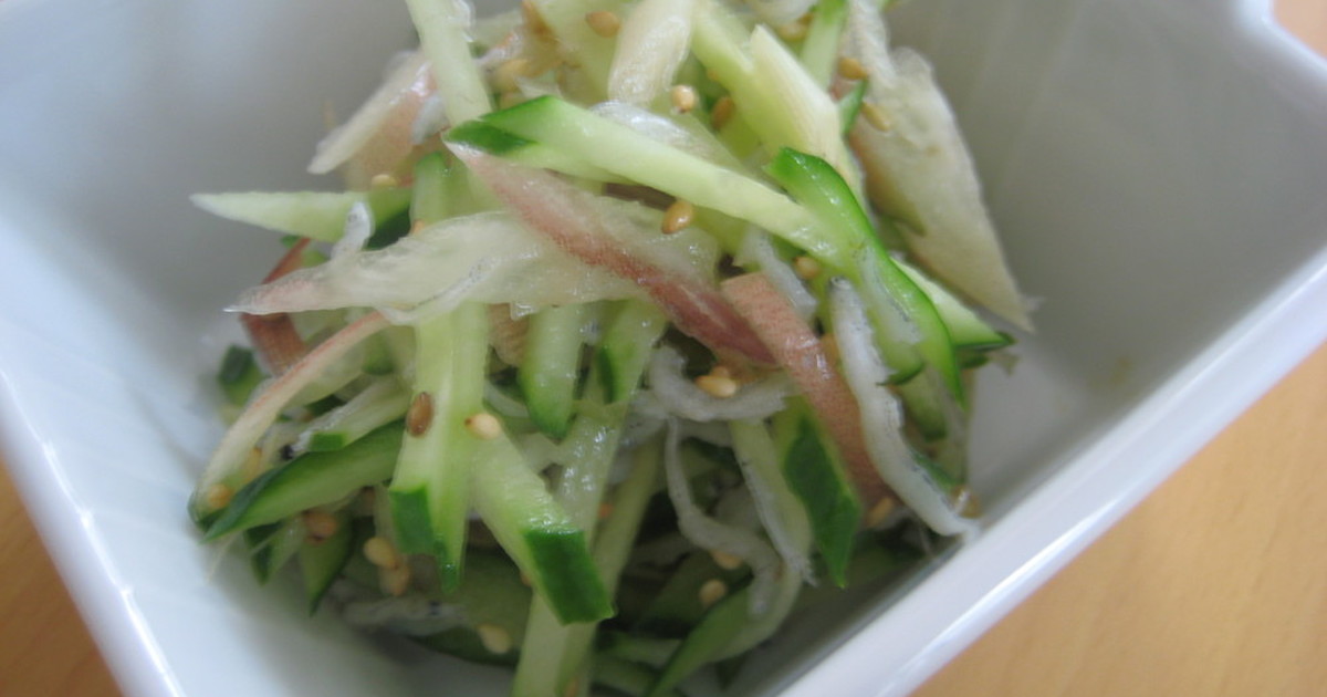 みょうがときゅうりのしらすごま和え レシピ 作り方 By うさざき クックパッド 簡単おいしいみんなのレシピが361万品