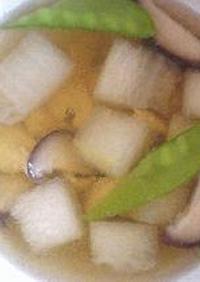 はなびし草の冬瓜と椎茸の中華スープ