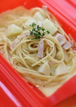 ルクエで簡単!ヘルシ—カルボナーラ