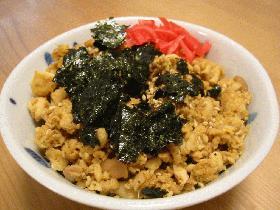 簡単☆ヘルシー♪豆腐そぼろ丼