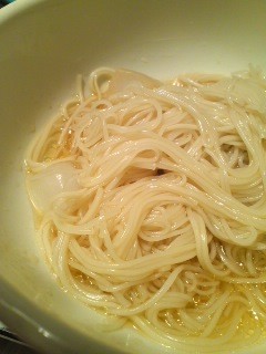 調味料3つで完成!夜食そうめん☆