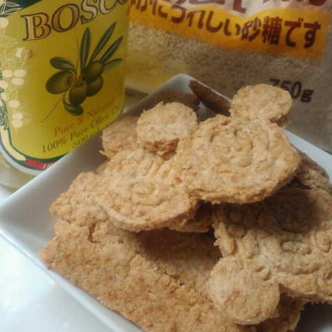 オリーブ油でサックサクココナッツクッキー