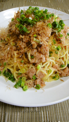 簡単!スパムを使った男の和風スパゲティー