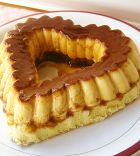 オープンハートdeプリンケーキ❤