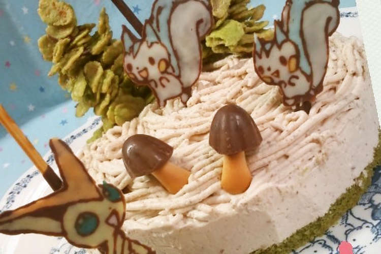 キャラデコ ポケモン秋の誕生日栗ケーキ レシピ 作り方 By 幸せまちこ クックパッド