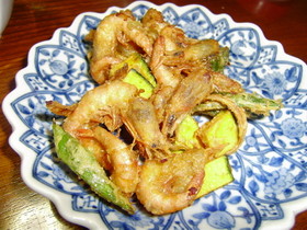 シバエビと野菜のかき揚げ