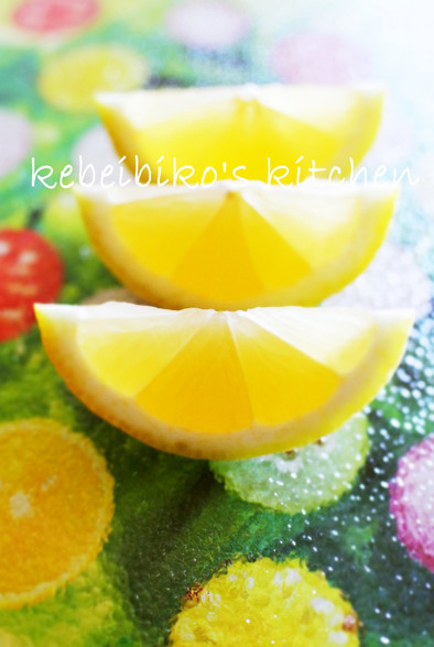 レモンの切り方の写真