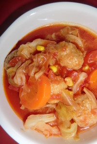 トマト缶野菜スープ
