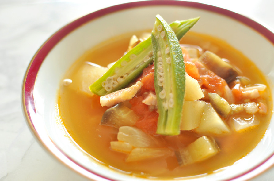 【温!】野菜たっぷりカレースープの画像