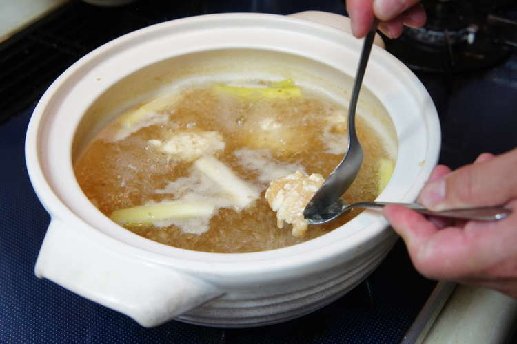 鍋に最適 ふわふわ豆腐鶏だんご レシピ 作り方 By 中山家のごはん クックパッド 簡単おいしいみんなのレシピが357万品