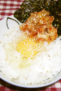 調理師のまかないTKG韓国風生卵かけご飯
