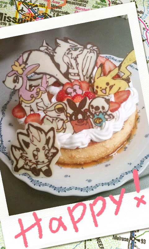 キャラデコ誕生日ケーキ＊ポケモンの画像