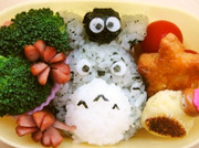 わかめご飯の素でできるトトロ☆キャラ弁の写真