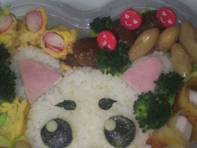 キャラ弁 銀魂 定春 のつもり レシピ 作り方 By セバス子