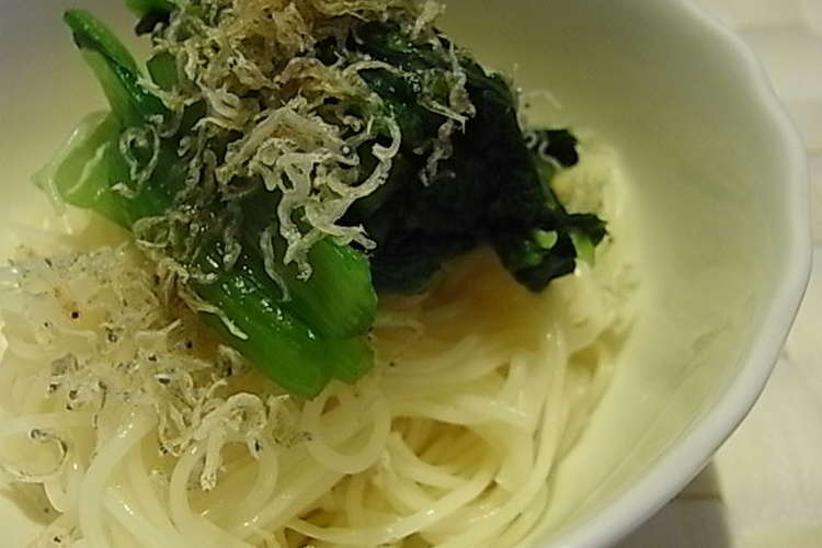 そうめんと小松菜のおひたし レシピ 作り方 By じゅん食堂 クックパッド 簡単おいしいみんなのレシピが356万品