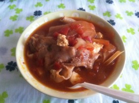 簡単★冷凍トマト煮込み~豆腐・豚肉編~