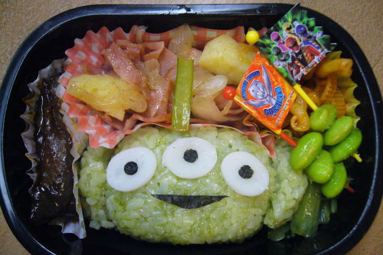 キャラ弁 トイストーリー宇宙人 弁当 レシピ 作り方 By あさうさぴょん クックパッド 簡単おいしいみんなのレシピが361万品