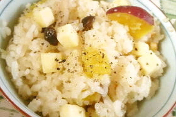 洋風 秋の味覚の炊き込みご飯 レシピ 作り方 By Chikappe クックパッド 簡単おいしいみんなのレシピが375万品