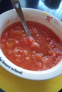 妊婦さんへ♪レンジで簡単トマトスープ