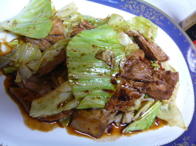 回鍋肉(豚肉とキャベツの味噌炒め)の写真