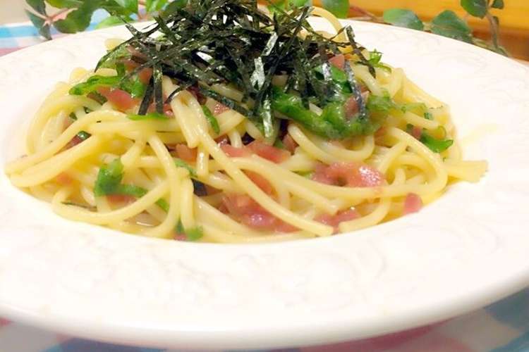 梅干しと大葉のバター醤油パスタ レシピ 作り方 By Appi クックパッド 簡単おいしいみんなのレシピが360万品