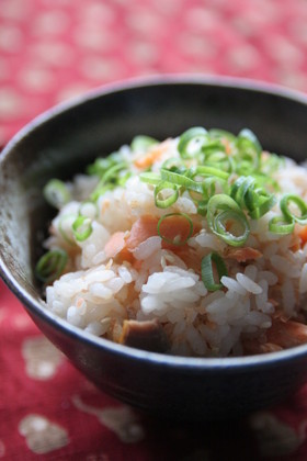 鮭の炊き込みごはん~バター風味~