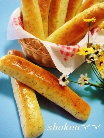 チーズ＆パセリのスティックパン♪の画像