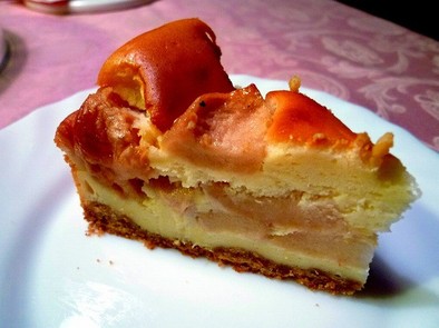 りんごチーズケーキの写真