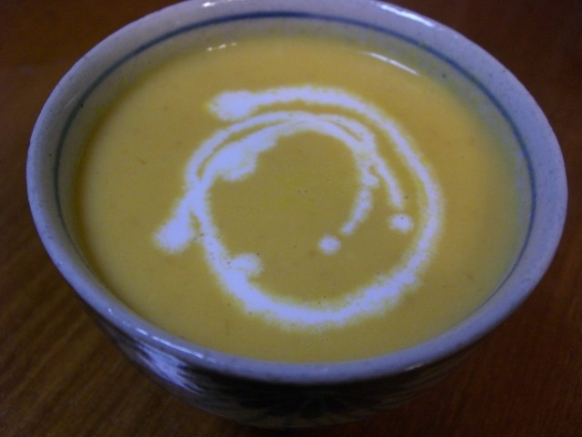 にんじんスープ（おかずが淋しい時の１品）の画像