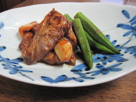 手作り梅ジャムの豚肉なんこつ煮。