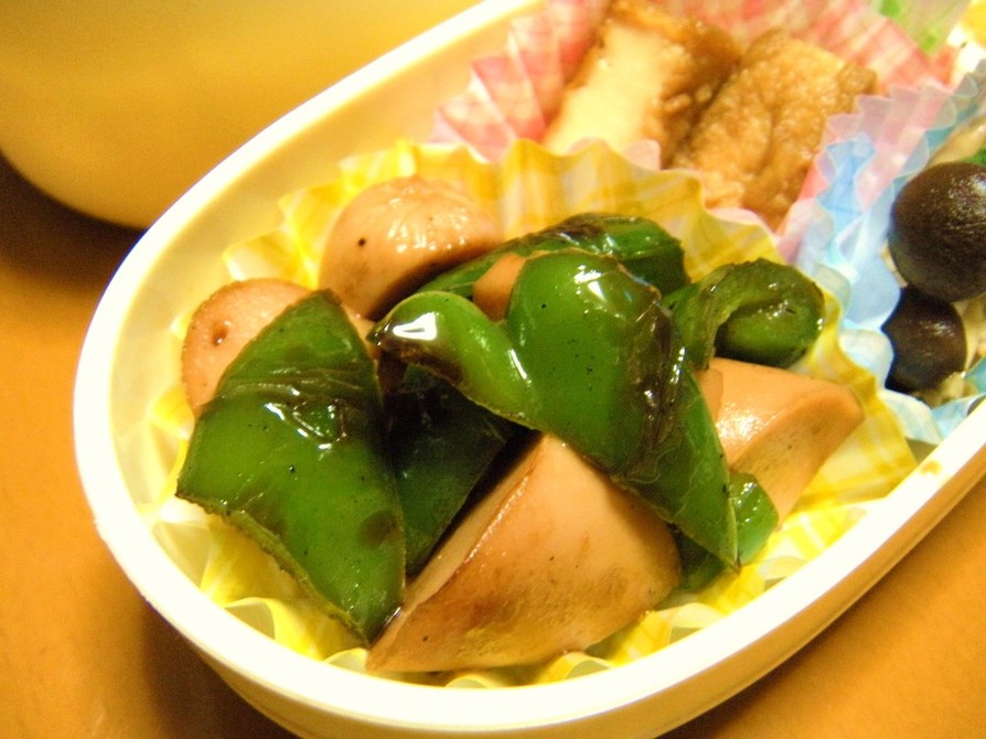 お弁当に✿ピーマンと魚ニソの甘辛炒め☆の画像