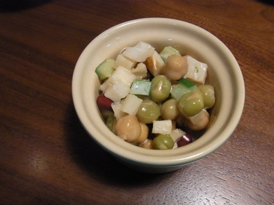 ピリッとさわやか豆サラダの写真