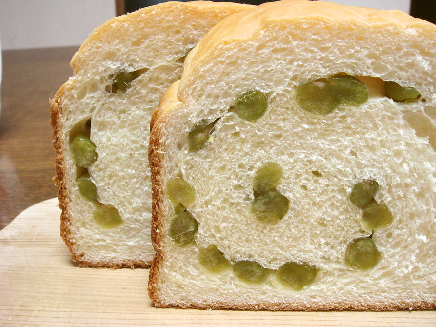 しっとりうぐいす豆食パンの画像