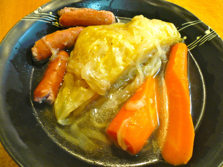 圧力鍋で野菜とウインナーの丸ごと煮の画像