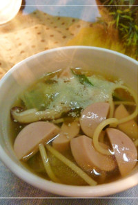 食べやすい♡魚ニソのパスタスープ