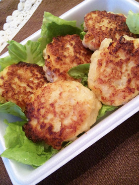 味噌でコク!白身魚のふわふわ焼きナゲット