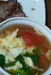 とろーり☆白菜とトマトとたまごのスープ☆