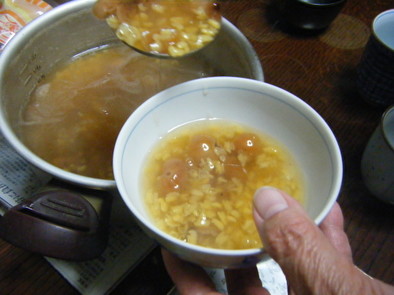 緑豆とリュウガンのお粥（台湾桂圓緑豆蒜）の写真