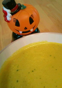 かぼちゃの煮物で南瓜スープ(ポタージュ)